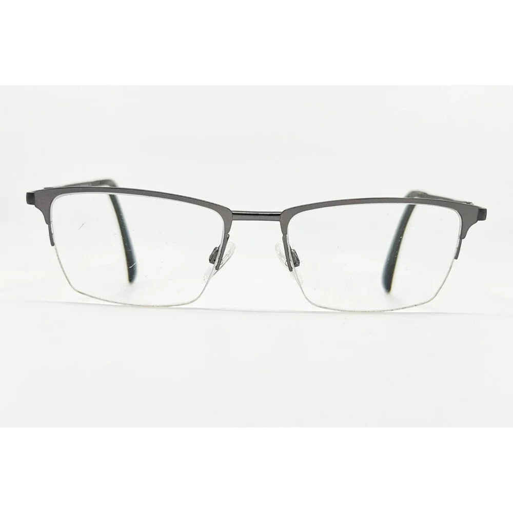 Turboflex Eyeglasses Mens Brown Semi Rimless TF241 52-18-145 20